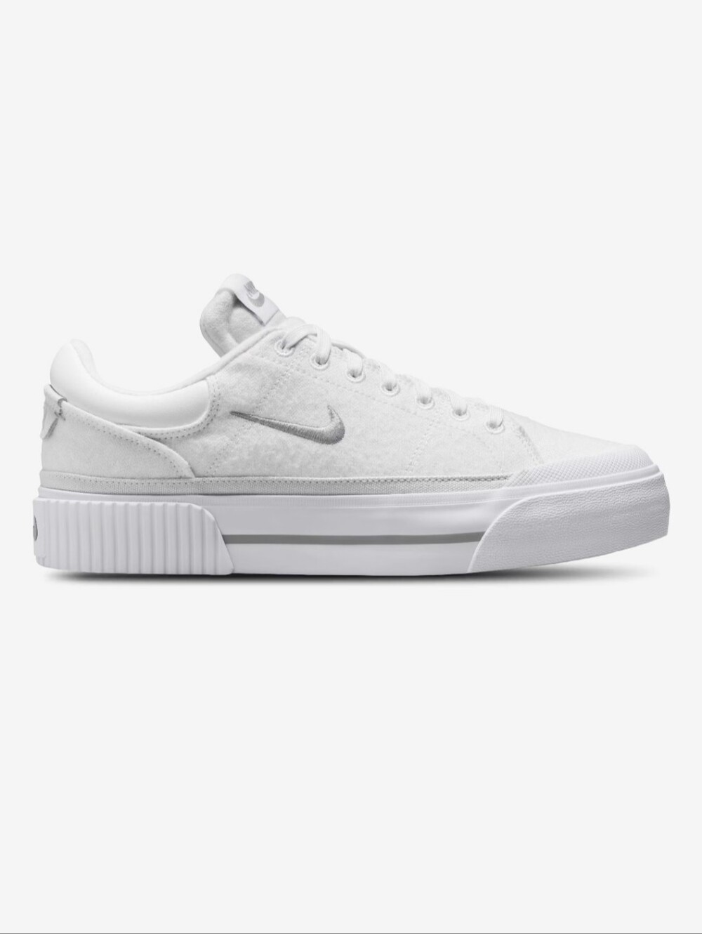 NEW Nike Court Legacy Lift Sneakers - Size 9.5 Womens - White Light Smoke Grey
